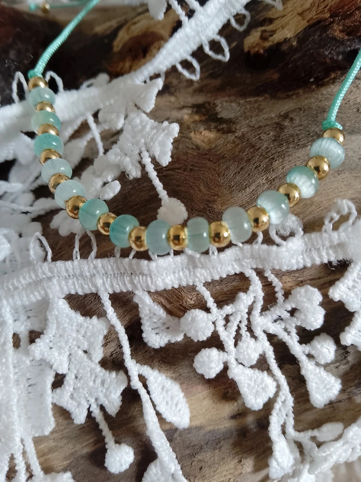 Bracelet pierres naturelles oeil de chat – photo 3
